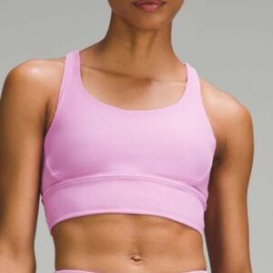 Lululemon Ribbed Wunder Under Longline  Sports Bra